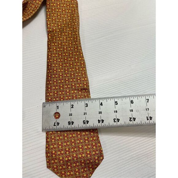 Hermes Geometric Pattern Silk Tie Necktie - Picture 5 of 7